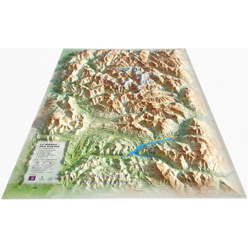 3Dmap Mapa regionalna Le Massif des Ecrins