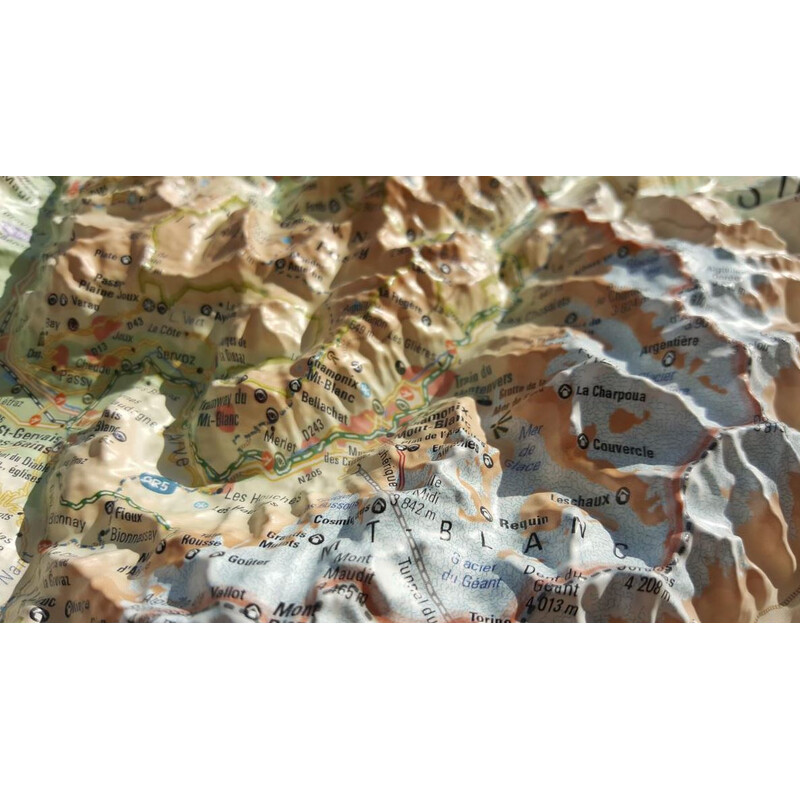 3Dmap Mapa regionalna La Haute Savoie