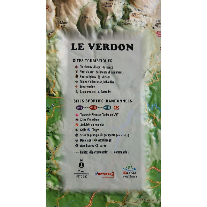3Dmap Mapa regionalna Le Verdon