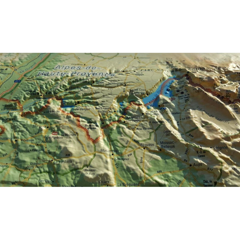 3Dmap Mapa regionalna Le Var