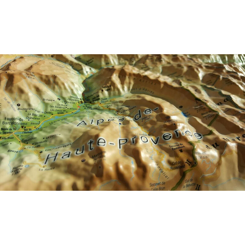 3Dmap Mapa regionalna Queyras-Ubaye