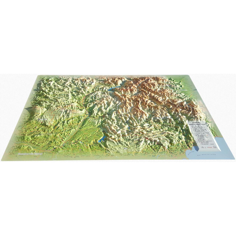 3Dmap Mapa regionalna Les Alpes-de-Hautes- Provence