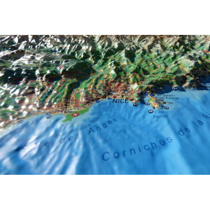 3Dmap Mapa regionalna Les Alpes Maritimes