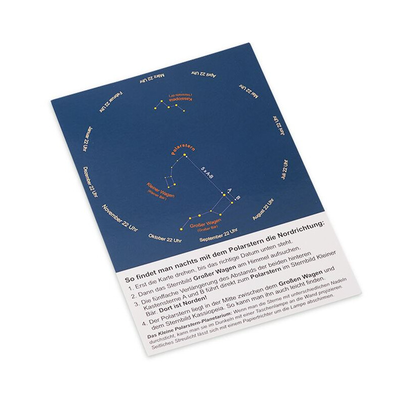 AstroMedia Mapa gwiazd Polarsternfinder Postkarte 10 Stück