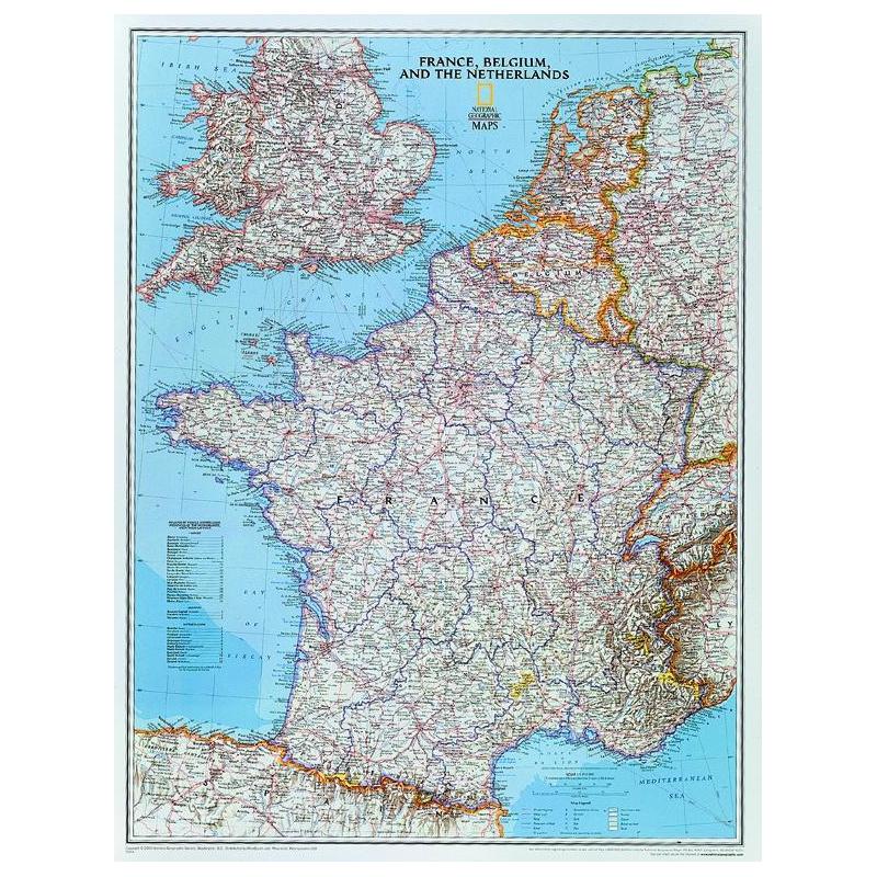 National Geographic Mapa Francja