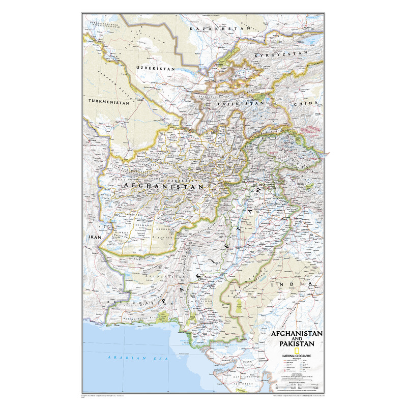 National Geographic Mapa Afganistan - kraj w kryzysie