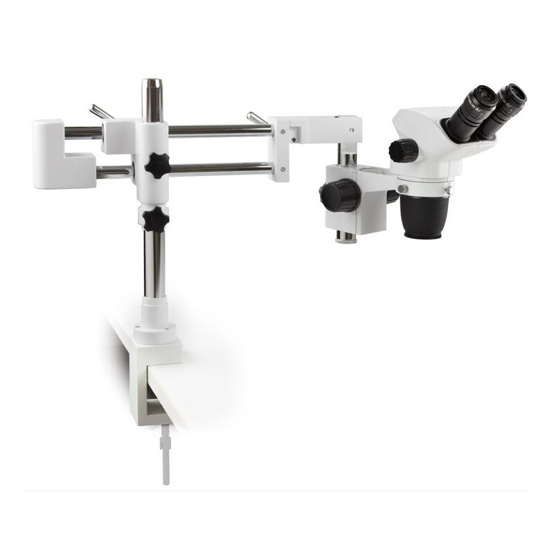 Euromex Mikroskop stereoskopowy zoom NZ.1702-BC, 6.5-55x, Doppelarm, Tischklemme, bino