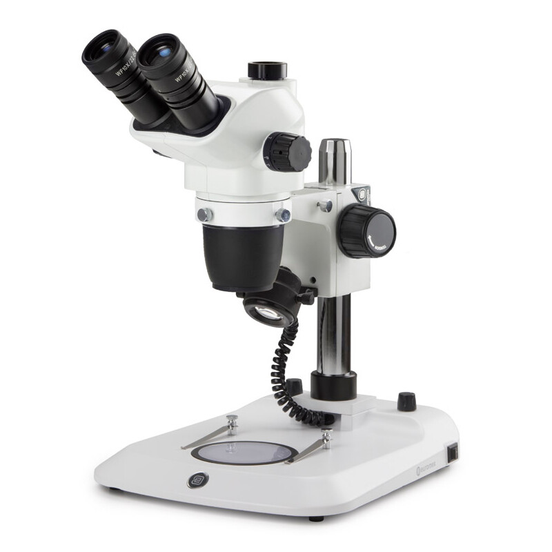 Euromex Mikroskop stereoskopowy zoom NZ.1903-P, 6.7-45x, Säule,  Auf-u. Durchlicht, trino