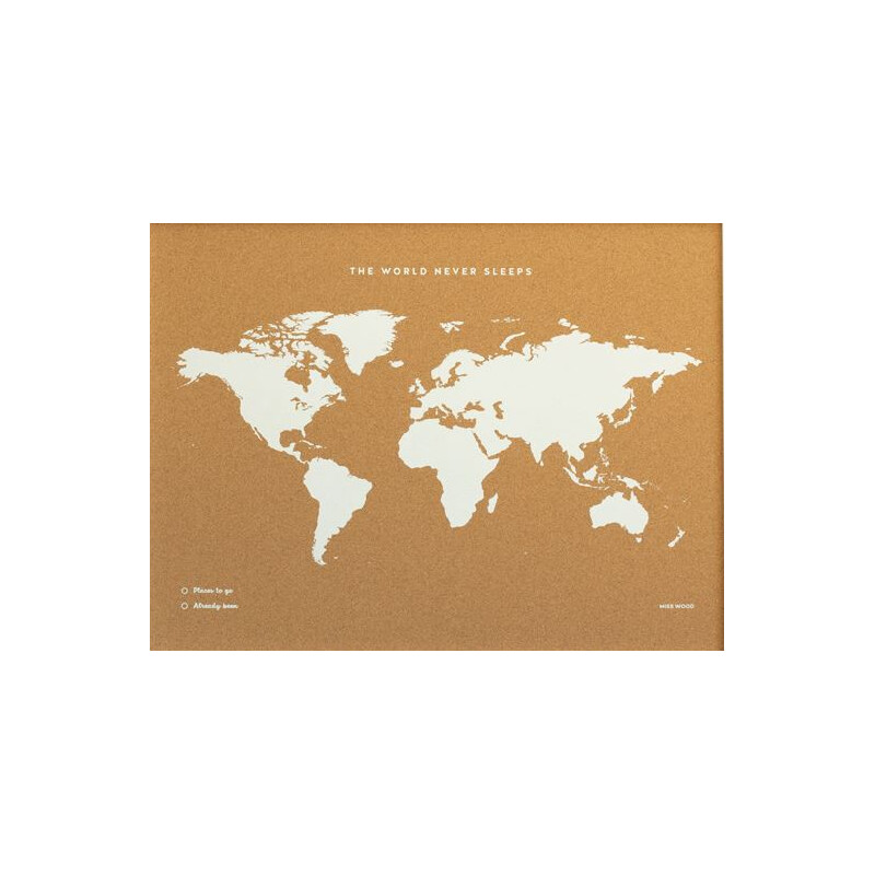 Miss Wood Mapa świata Woody Map Fluor XL