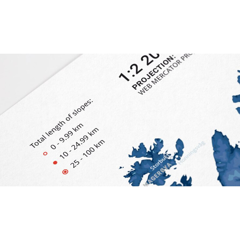 Marmota Maps Mapa regionalna Ski Resorts of Scandinavia
