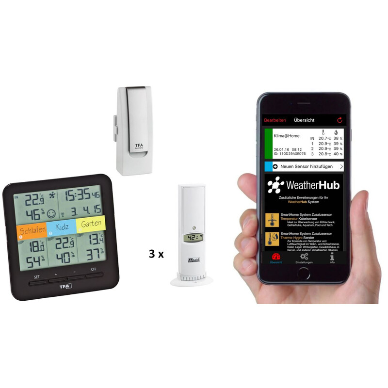 TFA Stacja meteo WeatherHub Starter-Set with wireless thermo and hygro meter