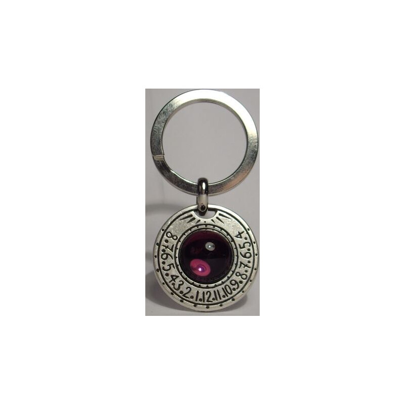 Ragalaxys Saturn Sundial Amethyst brelok do kluczy
