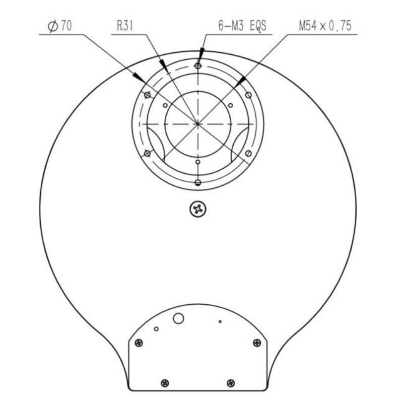 QHY Koło filtrujące CFW3M-US 7x 36 mm