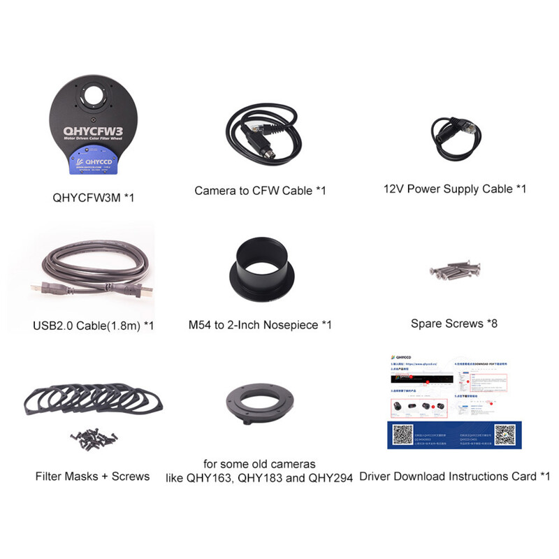 QHY Koło filtrujące CFW3M-US 7x 36 mm