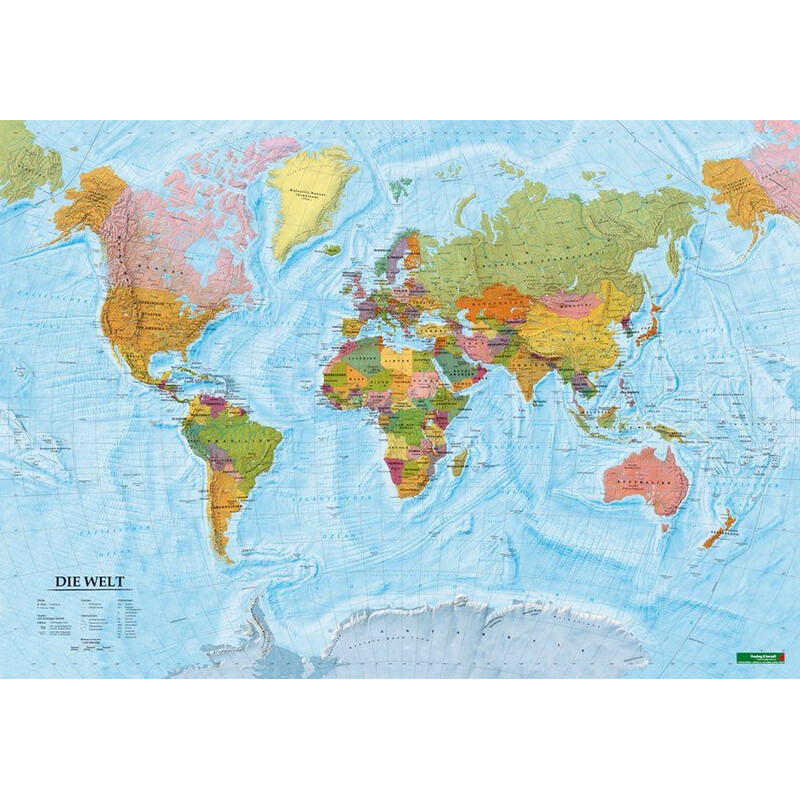 freytag & berndt Mapa świata polityczny (100 x 70 cm)