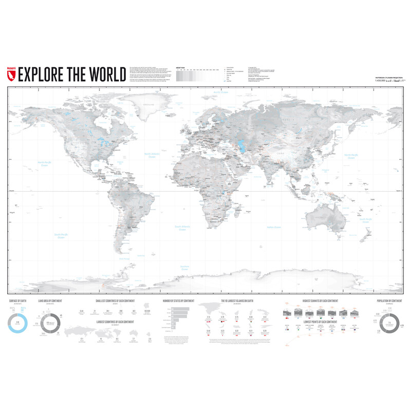 Marmota Maps Mapa świata Explore the World 100x70cm