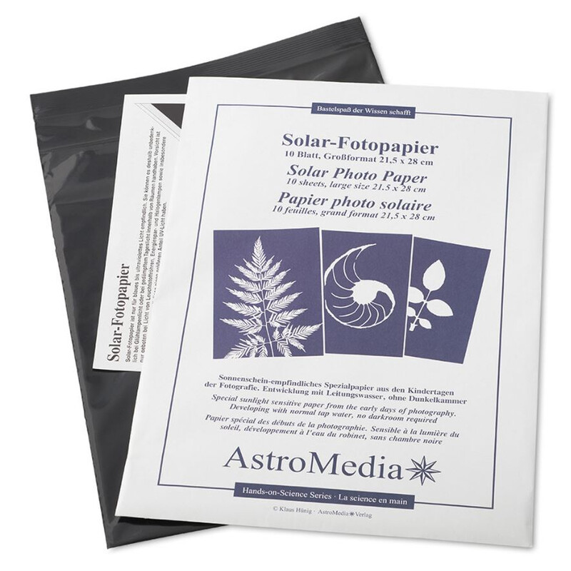 AstroMedia Zestaw Das Solar-Fotopapier 21,5 x 28 cm