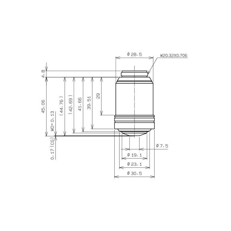 Evident Olympus Obiektyw UPLXAPO100XOPH, 100x, plan, apochro, ph