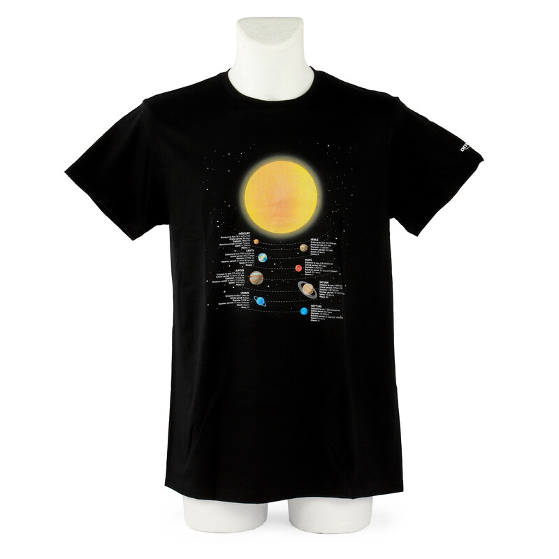 Omegon Koszulka T-shirt z motywem planet, rozmiar M