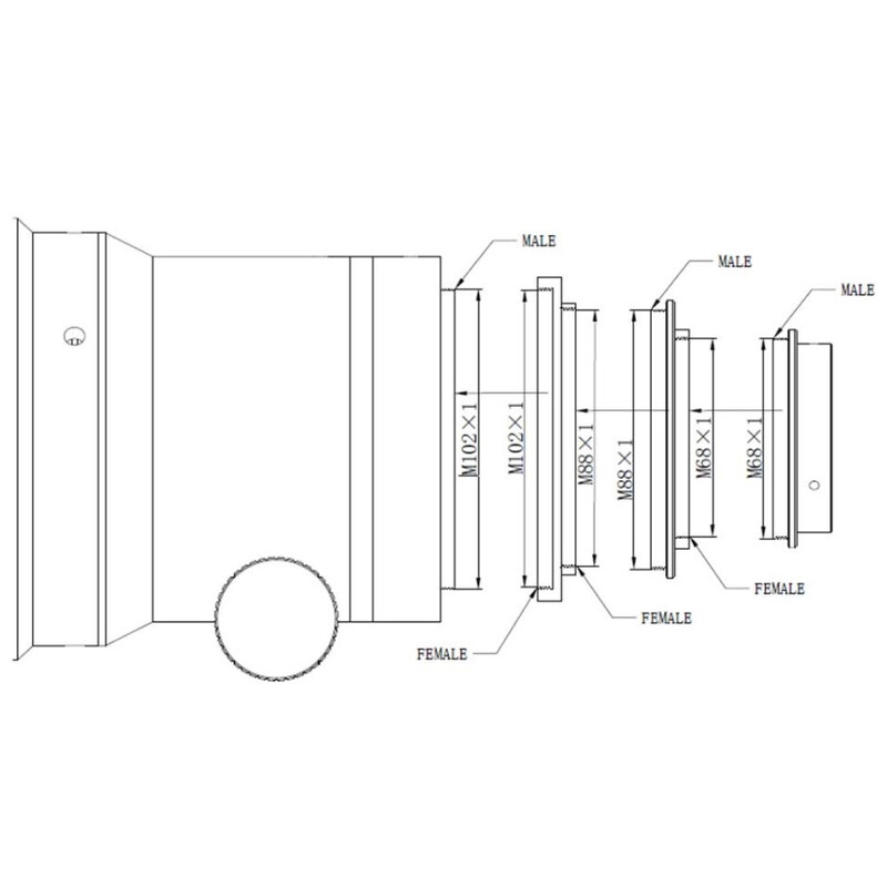 Omegon Refraktor apochromatyczny  Pro APO AP 140/910 Triplet OTA