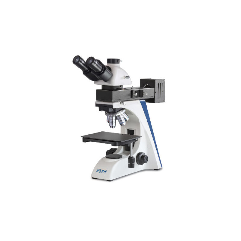 Kern Mikroskop OKN 177, MET, POL, trino, Inf plan, 50x-400x, Auflicht, HAL, 100W