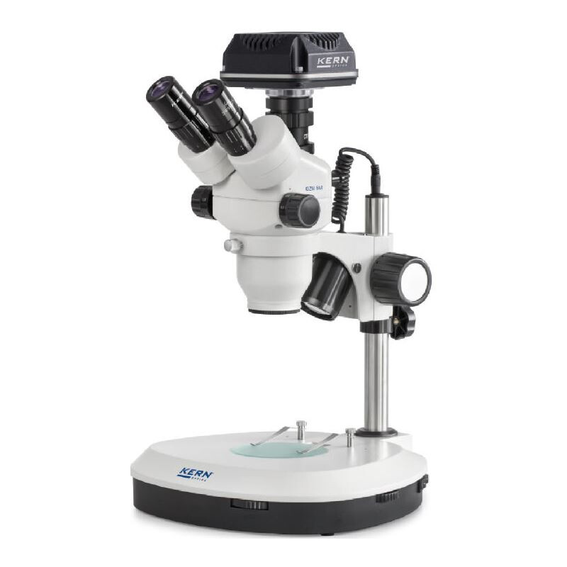 Kern Mikroskop OZM544C832, trino, 7-45x, HWF 10x23, Auf-Durchlicht, LED 3W, Kamera, CMOS, 5MP, 1/2.5", USB 3.0