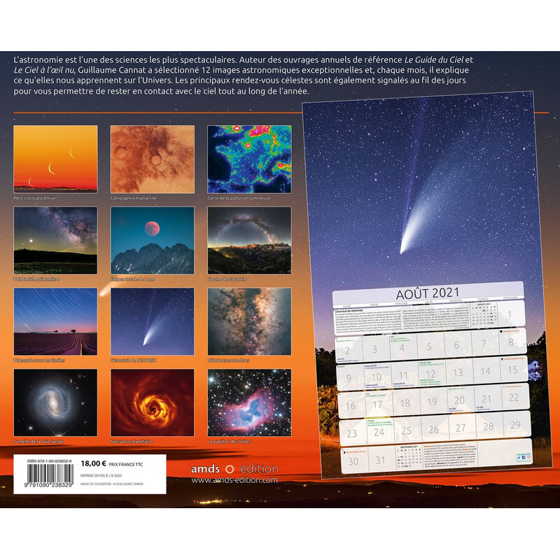 Amds édition  Kalendarze Astronomique 2021