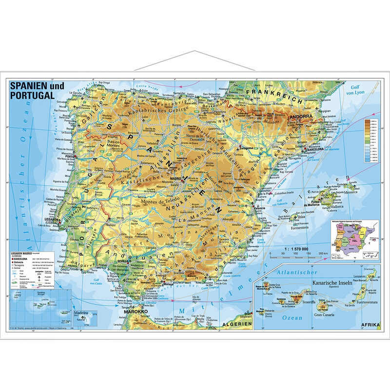 Stiefel Mapa Hiszpania i Portugalia
