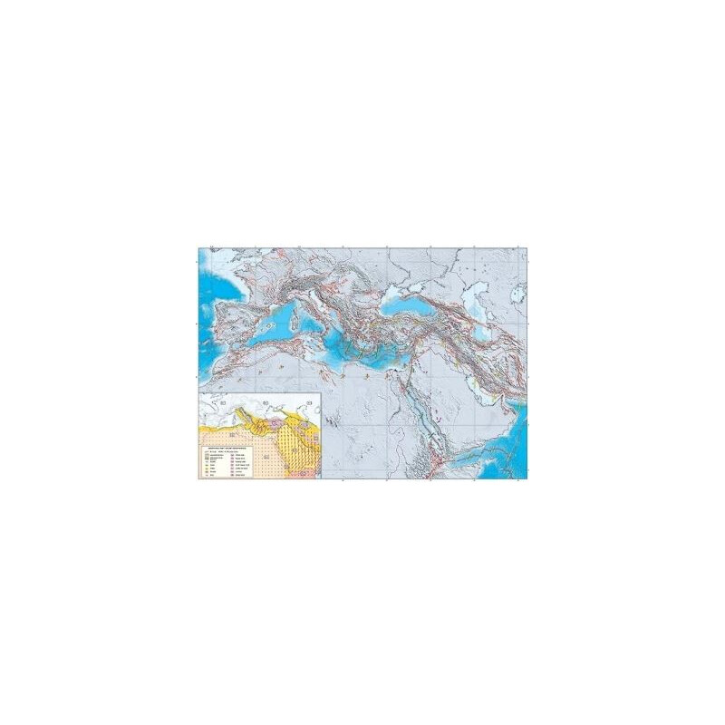 UKGE Mapa geodynamiczna basenu Morza Śródziemnego