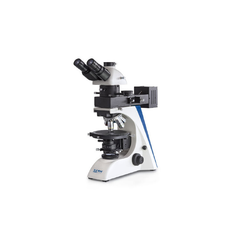 Kern Mikroskop OPO 185, POL, trino, Inf plan, 40x-600x, Auf-/Duchlicht, HAL, 100W