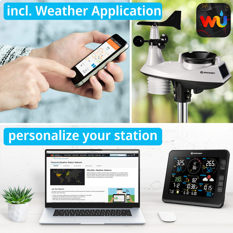 Bresser Stacja meteo Profi W-Lan Center 7in1