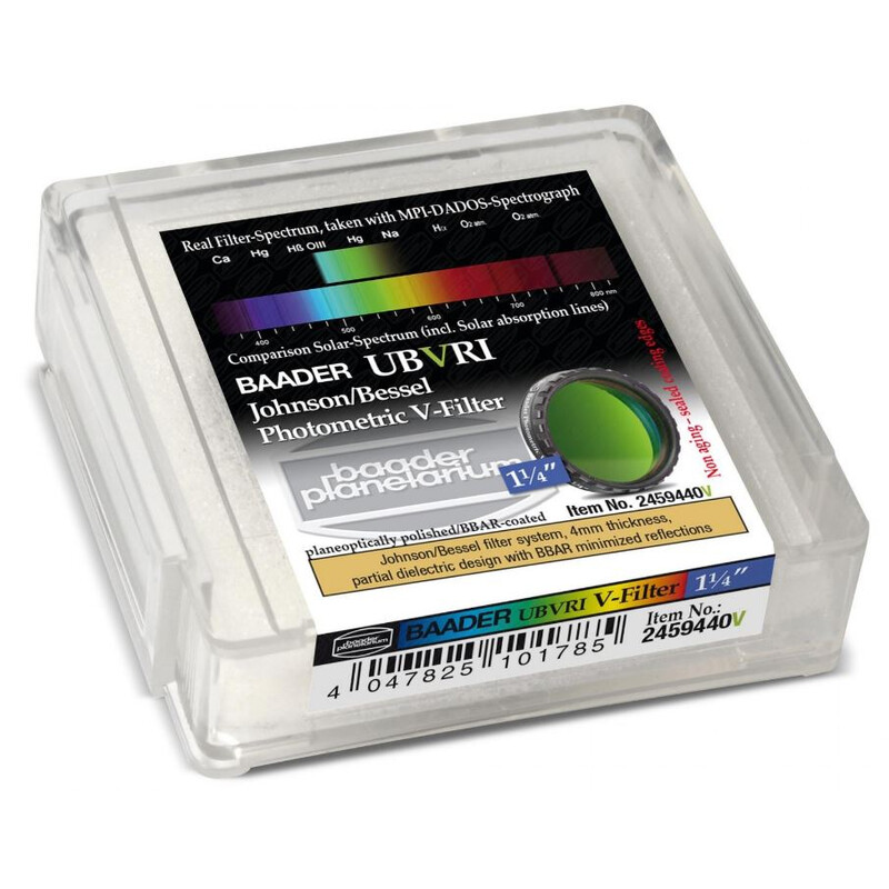 Baader Filtry UBVRI Photometric Johnson/Bessel V-Filter (4mm)