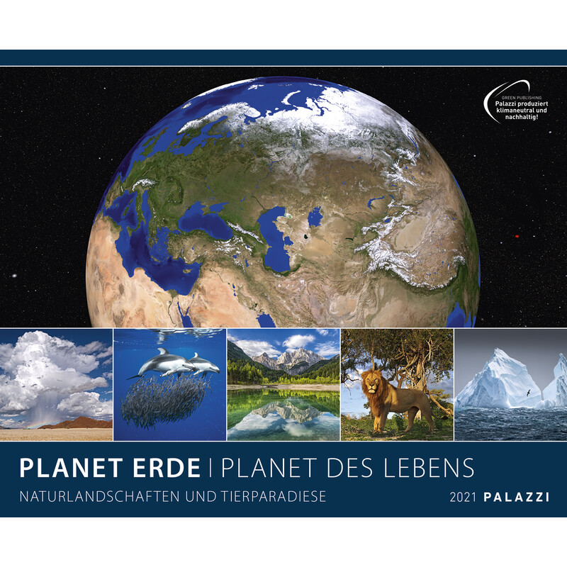 Palazzi Verlag Kalendarze Planet Erde 2021