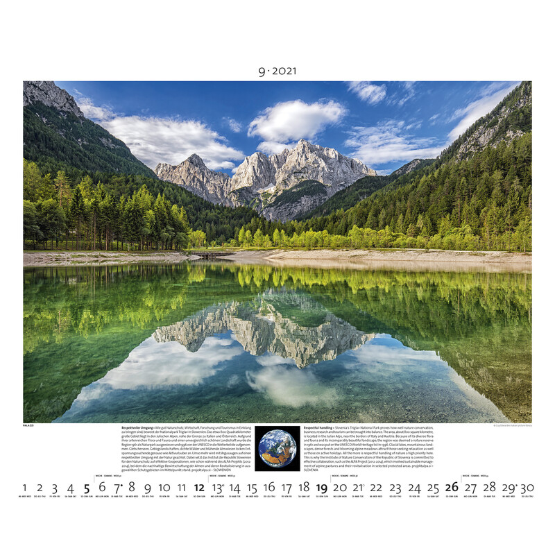 Palazzi Verlag Kalendarze Planet Earth 2021