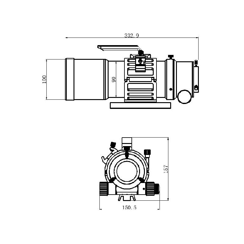TS Optics Refraktor apochromatyczny  AP 76/342 EDPH Flatfield OTA