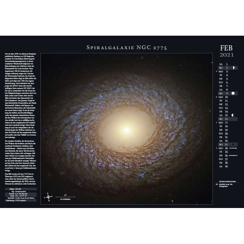 Astronomie-Verlag Kalendarze Weltraum-Kalender 2021