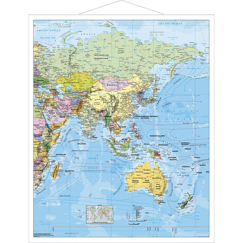 Stiefel Mapa antyczny National Geographic Azja