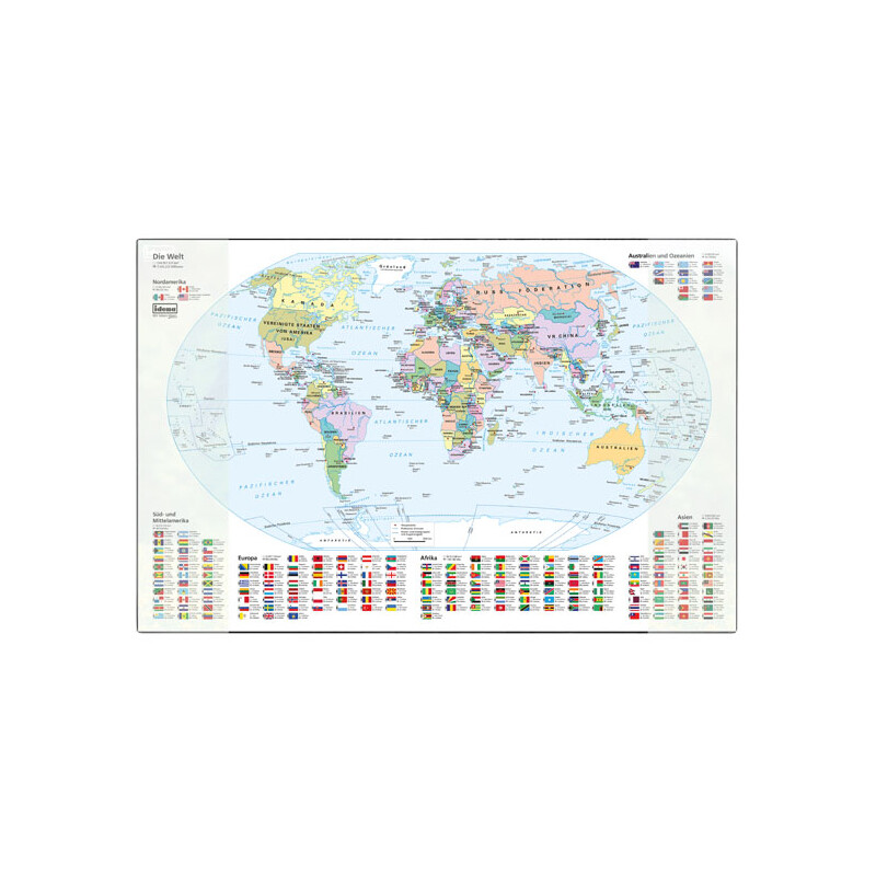 Idena Materiał piśmienny Mapa świata