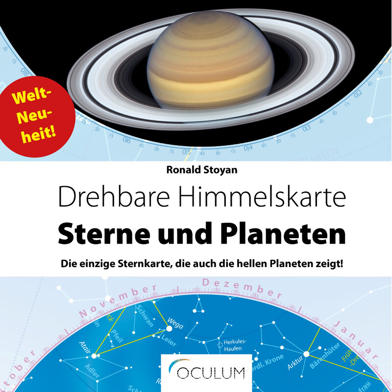 Oculum Verlag Mapa gwiazd Drehbare Himmelskarte Sterne und Planeten 30cm