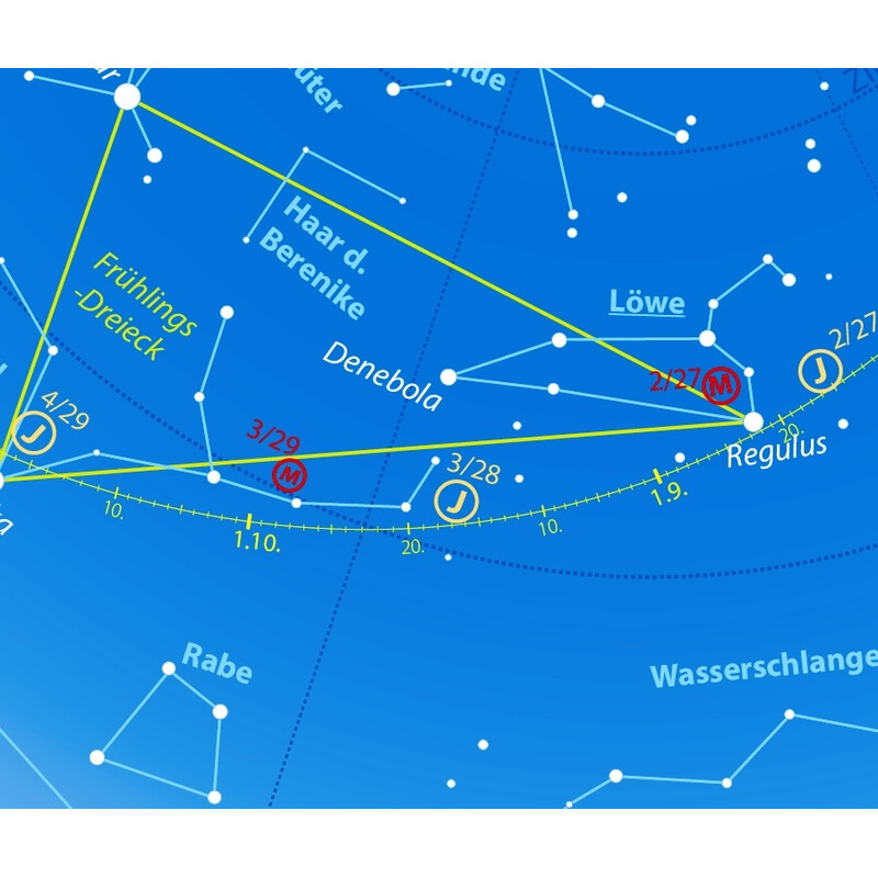 Oculum Verlag Mapa gwiazd Drehbare Himmelskarte Sterne und Planeten 30cm