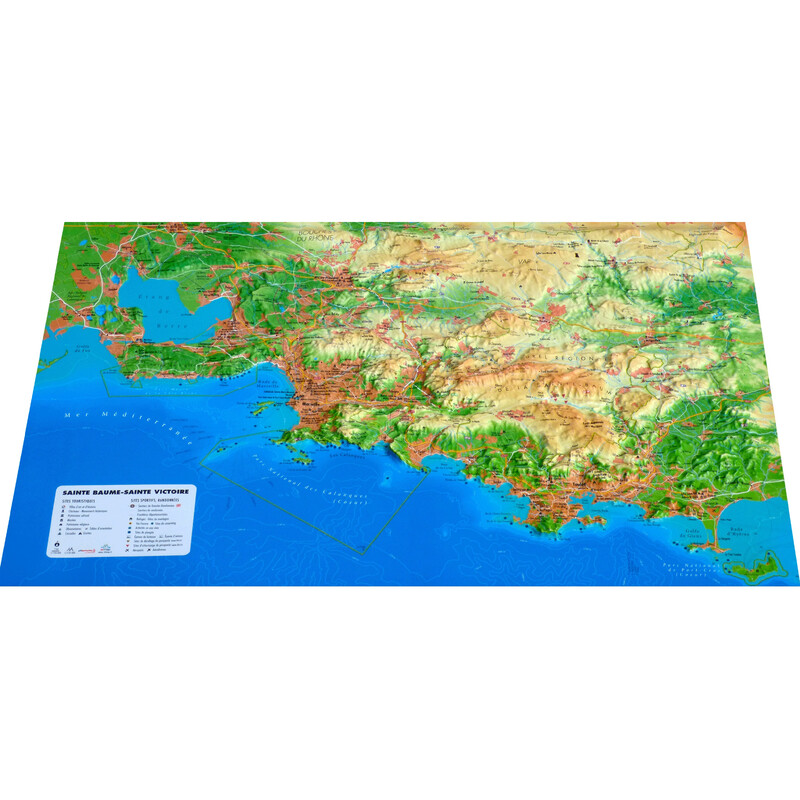 3Dmap Mapa regionalna Sainte-Victoire et Sainte-Baume