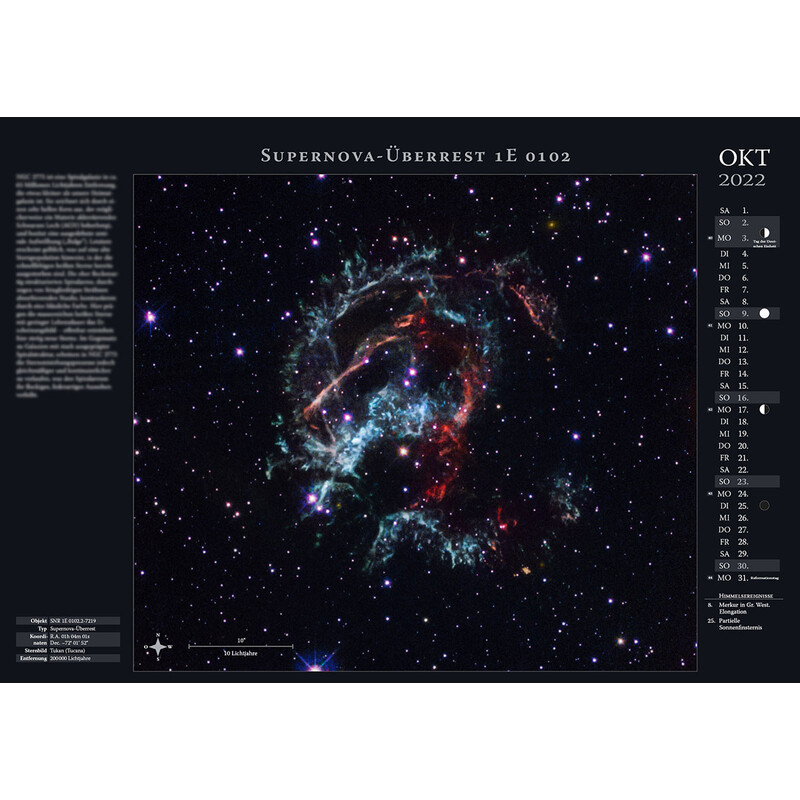Astronomie-Verlag Kalendarze Weltraum-Kalender 2022