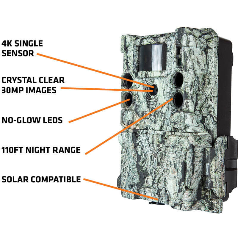 Bushnell Kamera do obserwacji dzikich zwierząt 30MP CORE 4KS Tree Bark Camo No Glow, Box 5L