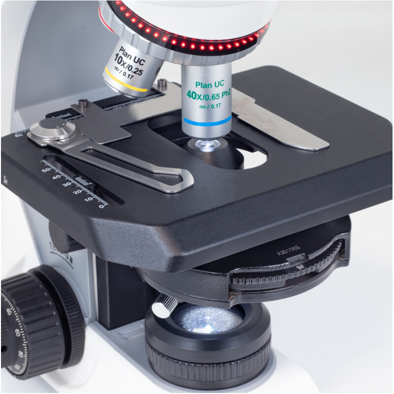 Motic Mikroskop Panthera C2, zestaw Phase, trino, infinity, plan, achro, 40x-400x, Halogen/LED