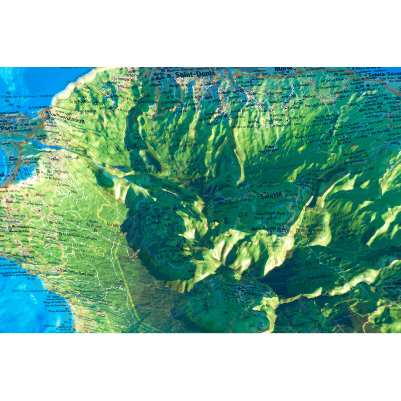 3Dmap Mapa regionalna La Réunion