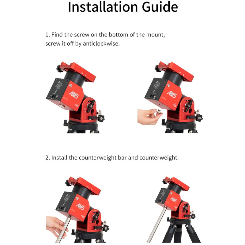 ZWO Przeciwwaga Pręt przeciwwagi do AM3 / AM5 / AM7