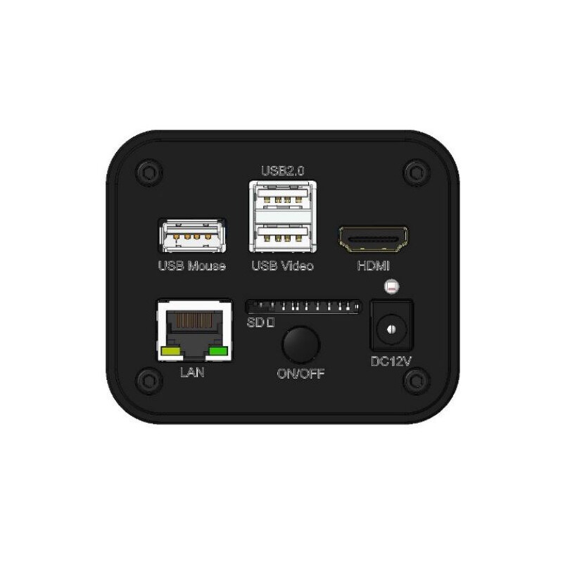 Optika Aparat fotograficzny C-HUB4K, kolor, CMOS, 1/1.8 cala, 2.0x2.0µm, 30fps, 4K/USB/HDMI, 8Mp