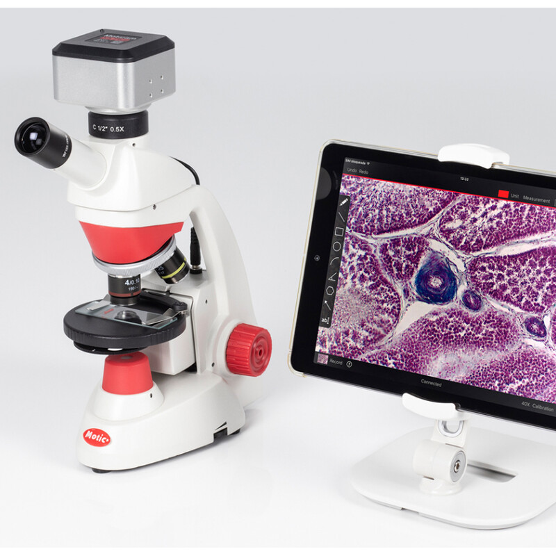 Motic Mikroskop RED50X Plus, mono, digital, 40x- 400x, 4MP