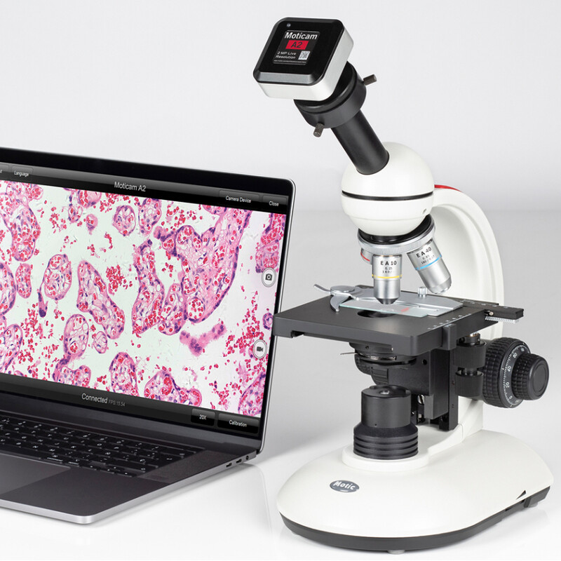 Motic Aparat fotograficzny A2, kolorowy, sCMOS, 1/3.1, 2.7µm, 30fps, 2MP, USB 2.0