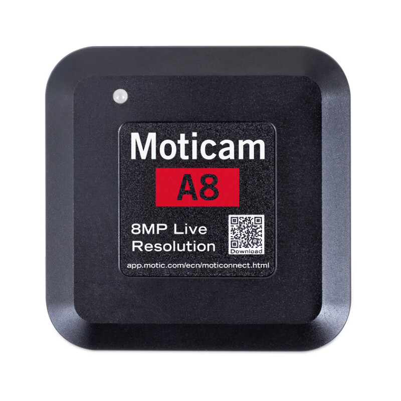 Motic Aparat fotograficzny A8, kolorowy, sCMOS, 1/3", 1.34µm, 30fps, 8MP, USB 2.0